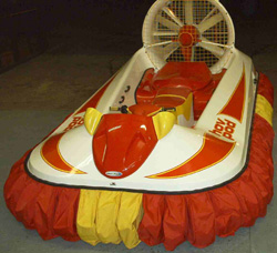 Hov Pod Leisure Hovercraft: Blue and Yellow Colour Image
